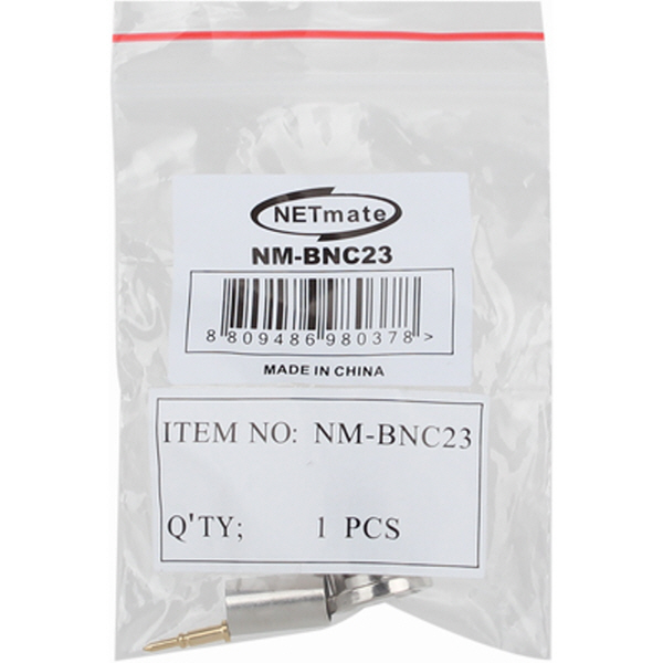 NETmate NM-BNC23 BNC 4C 압착 커넥터(50Ω/낱개)