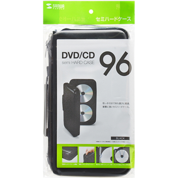 SANWA FCD-WL96BK 세미하드 CD/DVD 케이스 New (96매/블랙)