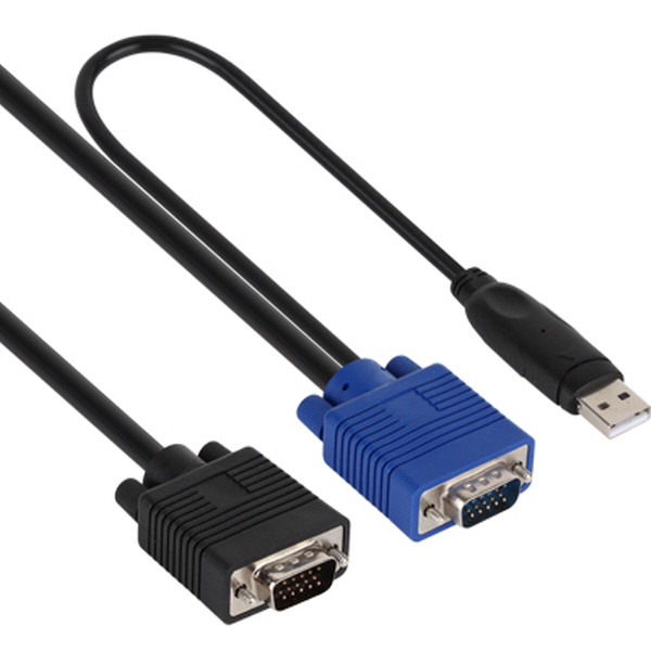 NETmate NMC-G1630PU KVM 2 in 1 케이블 3m (RGB, USB)