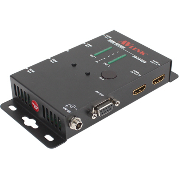 NETmate HX-1442W 4K 60Hz HDMI 4:2 매트릭스 분배기(리모컨)
