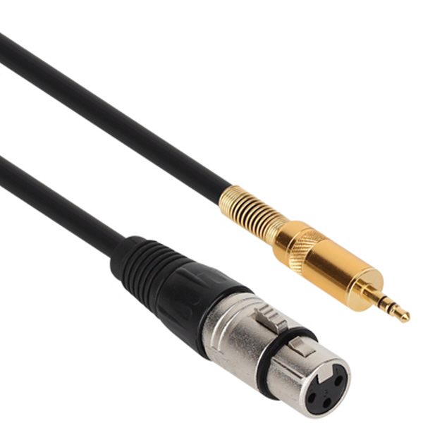 NETmate NMC-XLR302F XLR 캐논(F)-스테레오 마이크 케이블 2m