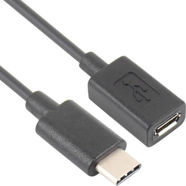 NETmate NMC-CC01N USB2.0 Micro 5핀(F)-CM 케이블 젠더 0.15m
