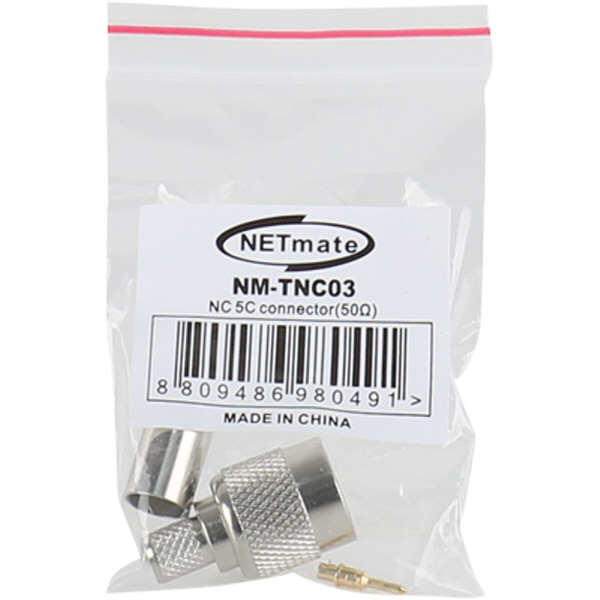 NETmate NM-TNC03 TNC 5C 압착 커넥터(50Ω/낱개)