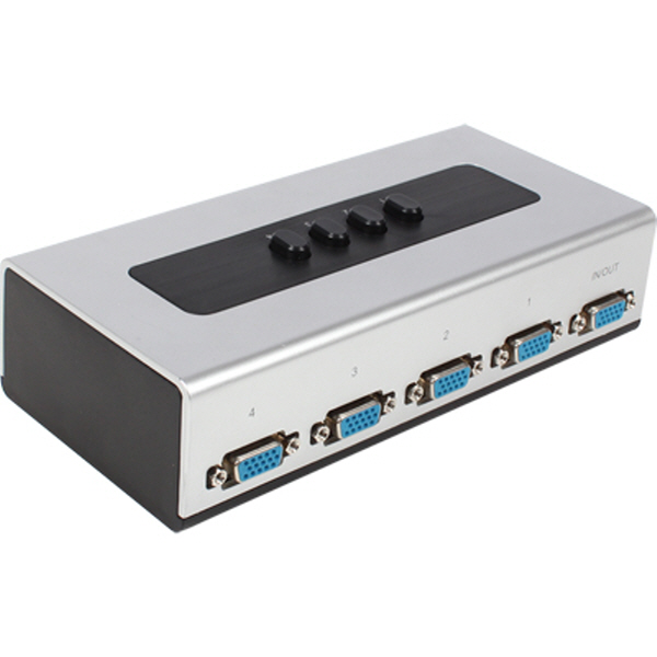 NETmate NM-RS41 VGA(RGB) 4:1 수동선택기(벽걸이형/가이드 포함)