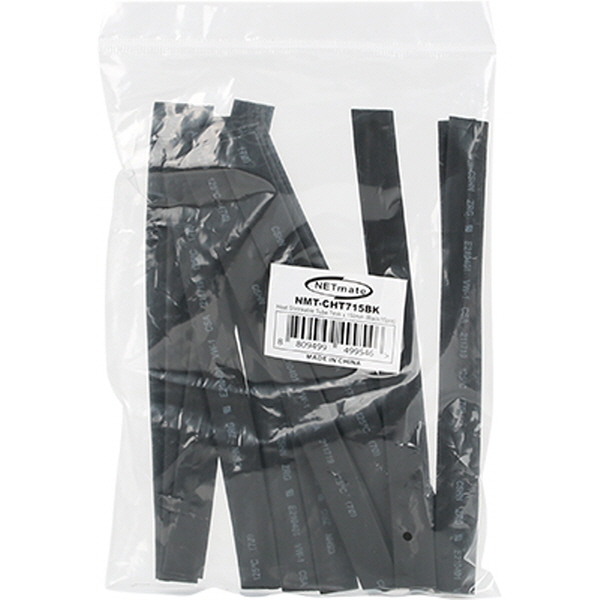 NETmate NMT-CHT715BK 8.5x150mm 열 수축튜브 (블랙/15EA)