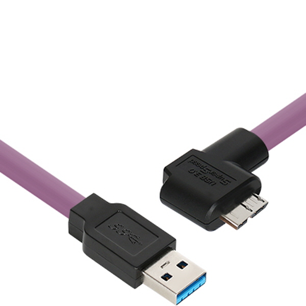 NETmate CBL-HFPD3igMB-2mLA USB3.0 High-Flex AM-MicroB 케이블 2m (독일 igus 선재/꺾임)