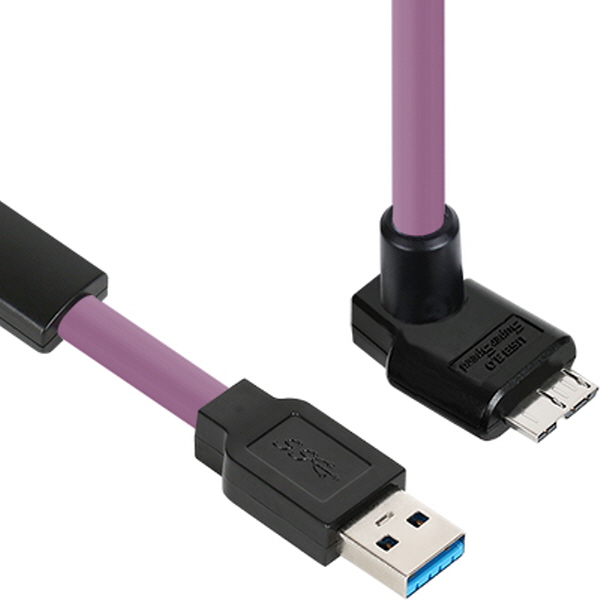 NETmate CBL-HFD3igMB-5mUA USB3.0 High-Flex AM-MicroB 리피터 5m (독일 igus 선재/꺾임)