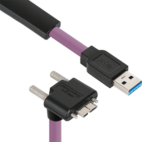 NETmate CBL-HFD3igMBS-5mDA  USB3.0 High-Flex AM-MicroB 리피터 5m (독일 igus 선재/꺾임/Lock)