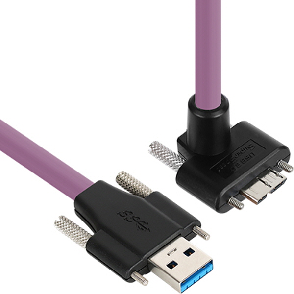 NETmate CBL-HFPD3igMBSS-2mUA USB3.0 High-Flex AM-MicroB 케이블 2m (독일 igus 선재/꺾임/Lock)