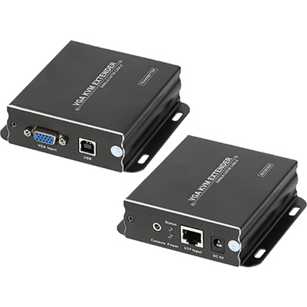 NETmate NM-RVA300 VGA(RGB) KVM 리피터(로컬 + 리모트)(Ethernet Base 300m)