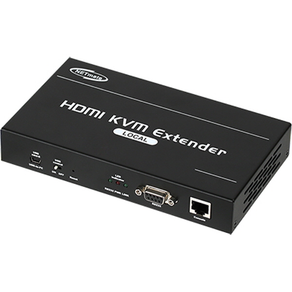 NETmate NM-QMS3300T 국산 HDMI/VGA + USB + Audio + RS232 멀티포맷 KVM IP 리피터 로컬 유닛(Ethernet Base 150m)