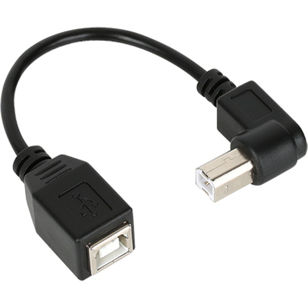 NETmate NMX-BMF15 USB2.0 BF-BM 오른쪽 꺾임 케이블 젠더 0.15m