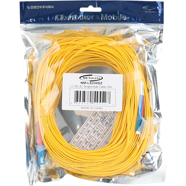NETmate NM-LS230SZ 광점퍼코드 LC-SC-2C-싱글모드 30m