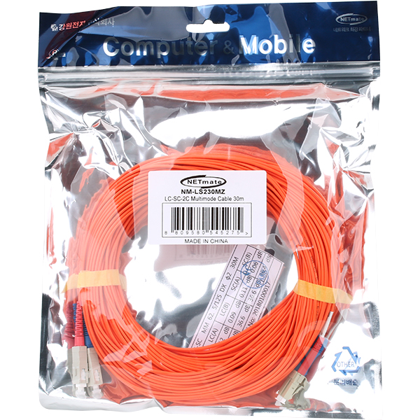 NETmate NM-LS230MZ 광점퍼코드 LC-SC-2C-멀티모드 30m