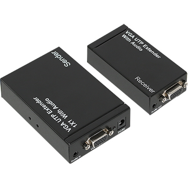 NETmate NM-VRP01 VGA(RGB) 1:2 리피터(로컬 + 리모트)(Ethernet Base 300m)
