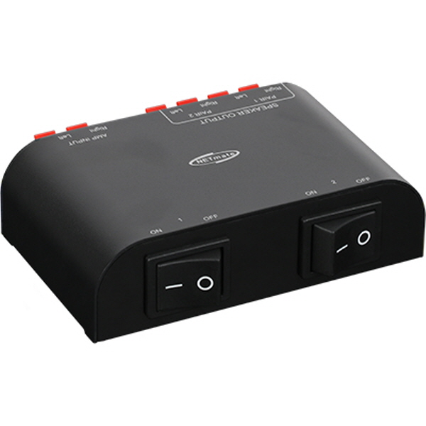 NETmate NM-GS266 2채널 스피커 선택 분배기(셀렉터)(스프링 클립식 터미널)