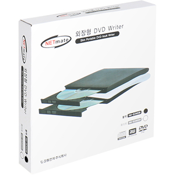 NETmate NM-SCM03B 외장형 슬림 DVD Writer(블랙/DVD-Multi)