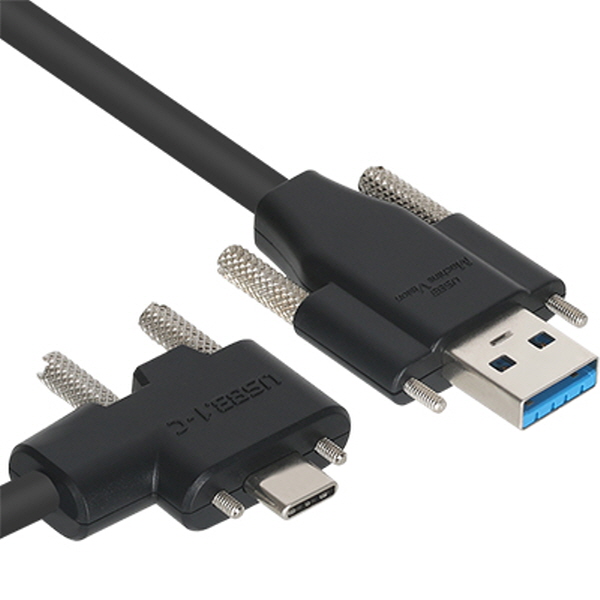 NETmate CBL-PU3.1G1SS-5mLA USB3.1 Gen1 AM(Lock)-CM(Lock) 케이블 5m (좌우 꺾임)
