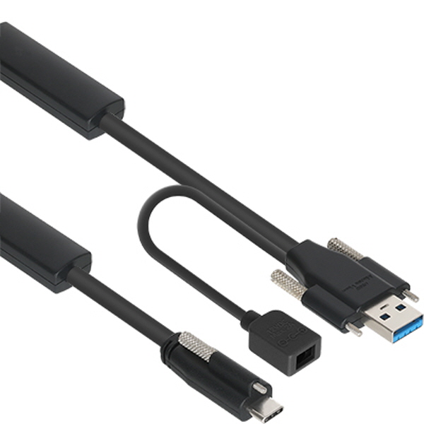 NETmate CBL-AU3.1G1SOPW-20m USB3.1 Gen1(3.0) AM(Lock)-CM(Lock) 리피터 20m(전원 아답터 포함)