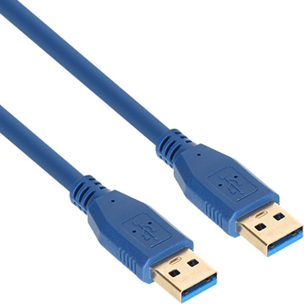 NETmate NM-UA305BLZ USB3.0 AM-AM 케이블 0.5m (블루)