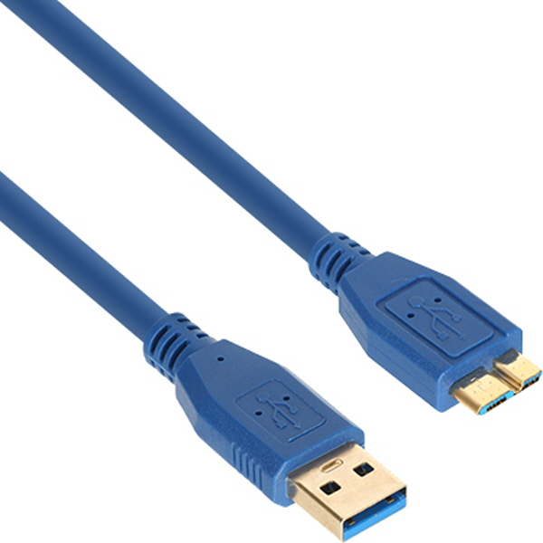 NETmate NM-UM330BLZ USB3.0 AM-Micro B 케이블 3m (블루)