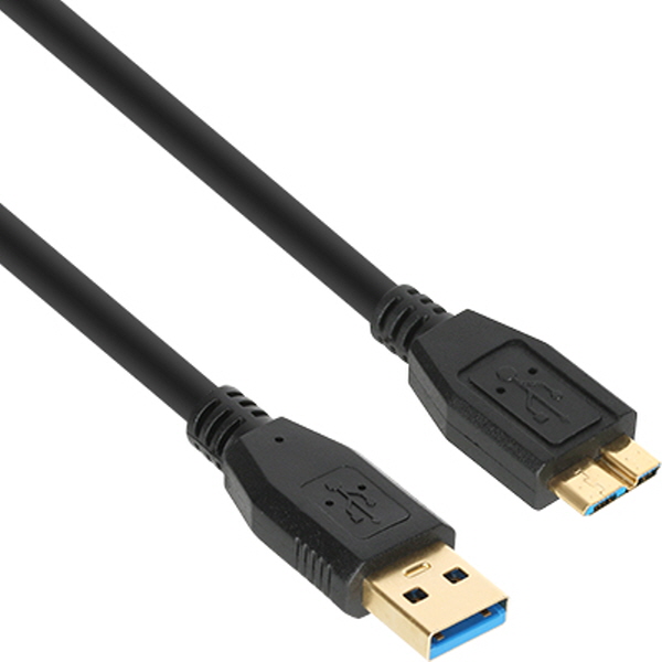 NETmate NM-UM330BKZ USB3.0 AM-Micro B 케이블 3m (블랙)