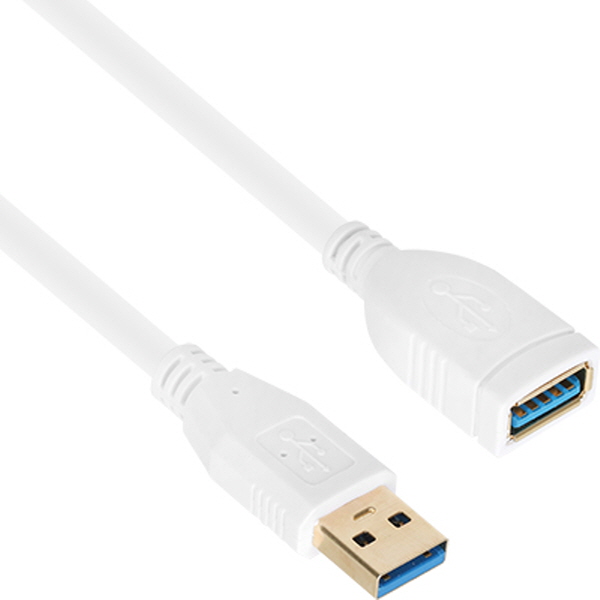 NETmate NM-UF320Z USB3.0 연장 AM-AF 케이블 2m (화이트)