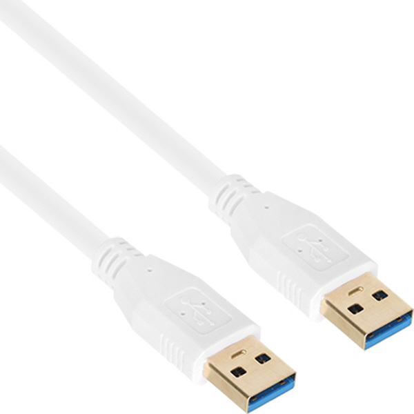 NETmate NM-UA305Z USB3.0 AM-AM 케이블 0.5m (화이트)