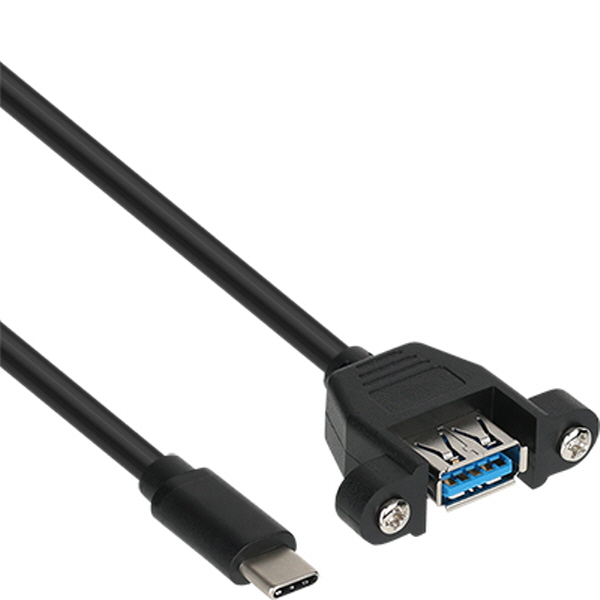NETmate NMB-CUF301 USB3.1 Gen1(3.0) CM-AF 판넬형 케이블 0.1m