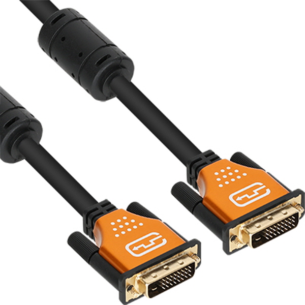 NETmate NMC-DD100GZ DVI-D 듀얼 Gold Metal 케이블 10m