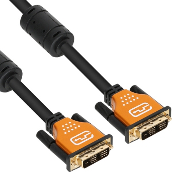 NETmate NMC-DS10GZ DVI-D 싱글 Gold Metal 케이블 1m