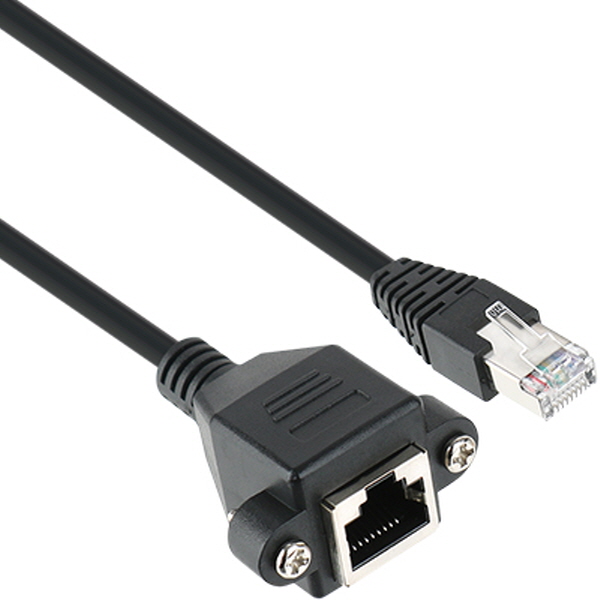 NETmate NMC-U605FZ CAT.6 SFTP 다이렉트 연장 판넬형 케이블 0.5m