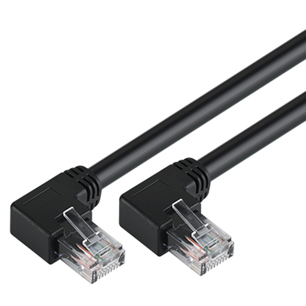 [표준제품]KW KW615L CAT.6 UTP 랜 케이블 15m (왼쪽 꺾임)