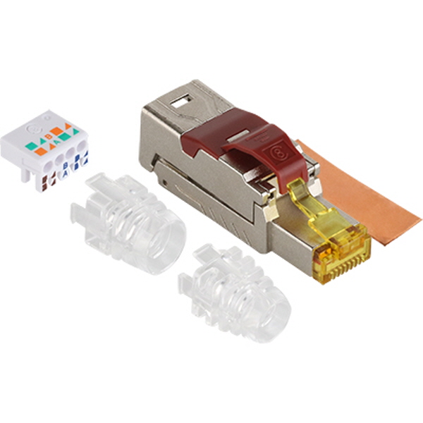 PLUG MASTER P8-078-1 CAT.8 Toolless RJ-45 플러그(낱개/부트 타입)