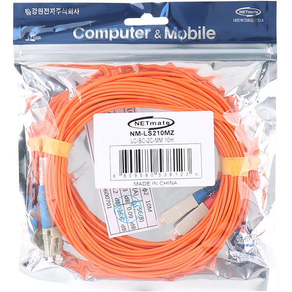 NETmate NM-LS210MZ 광점퍼코드 LC-SC-2C-멀티모드 10m
