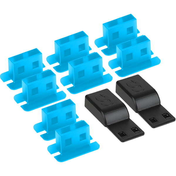 NETmate NM-DL01BL 일회용 USB 포트 잠금장치(블루)
