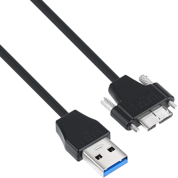 NETmate CBL-32USPD302MBS-1M USB3.0 AM-MicroB(Lock) Ultra Slim 케이블 1m