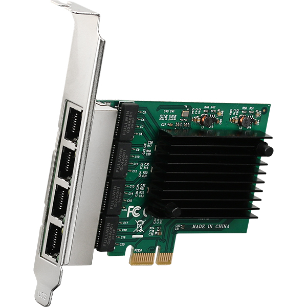 NETmate NM-SWC02 PCI Express 쿼드 기가비트 랜카드(Realtek)(슬림PC겸용)