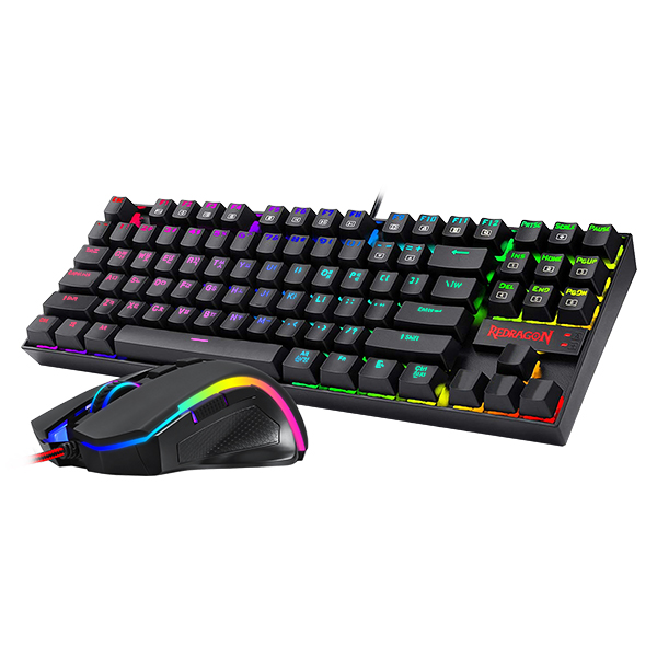 Redragon 2 IN 1 COMBO K552RGB-BA RGB 게이밍 키보드&마우스 세트 (갈축)