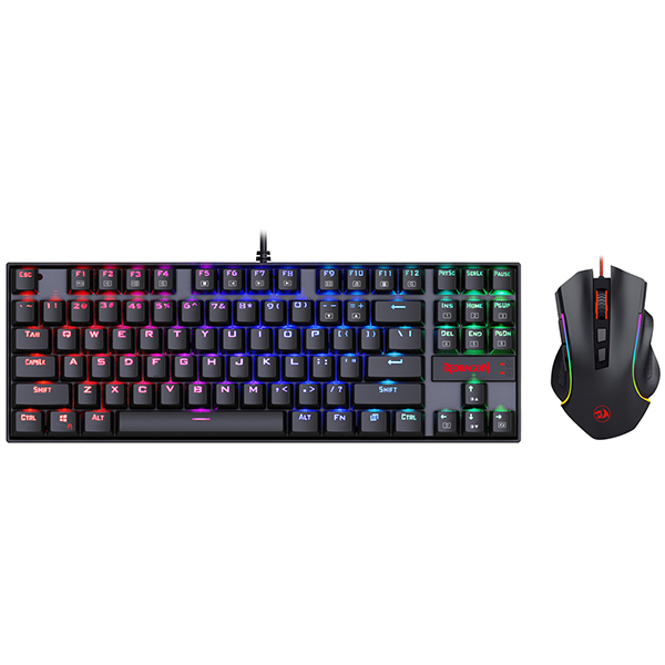 Redragon 2 IN 1 COMBO K552RGB-BA RGB 게이밍 키보드&마우스 세트 (갈축)