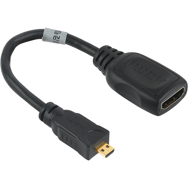 NETmate NMG003 HDMI / Micro HDMI 케이블 젠더 0.15m