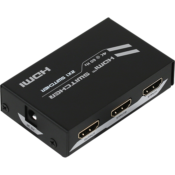 NETmate NM-PTS02 4K 60Hz HDMI 2.0 2:1 선택기(리모컨)