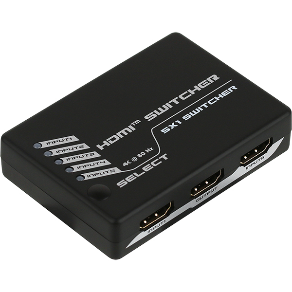NETmate NM-PTS05 4K 60Hz HDMI 2.0 5:1 선택기(리모컨)