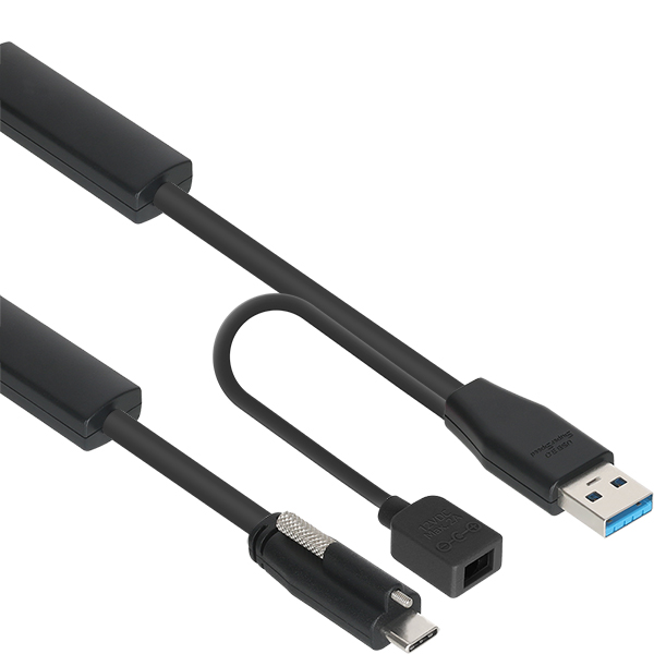 NETmate CBL-AU3.1G1XOPW-30m USB3.1 Gen1(3.0) AM-CM(Lock) 리피터 30m(전원 아답터 포함)