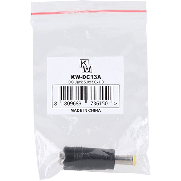 KW KW-DC13A 5.5x2.1 to 5.0x3.0x1.0mm 아답터 변환 잭