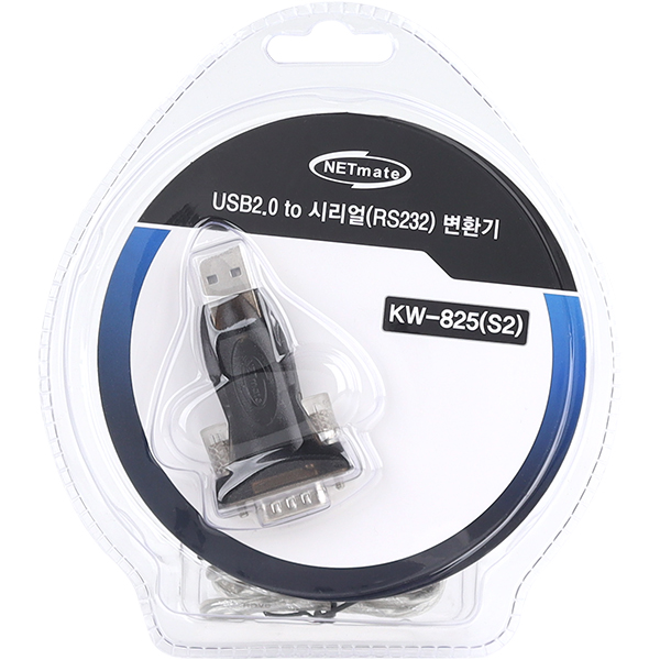 NETmate KW-825(S2) USB2.0 to RS232 시리얼 컨버터(FTDI/젠더 타입)