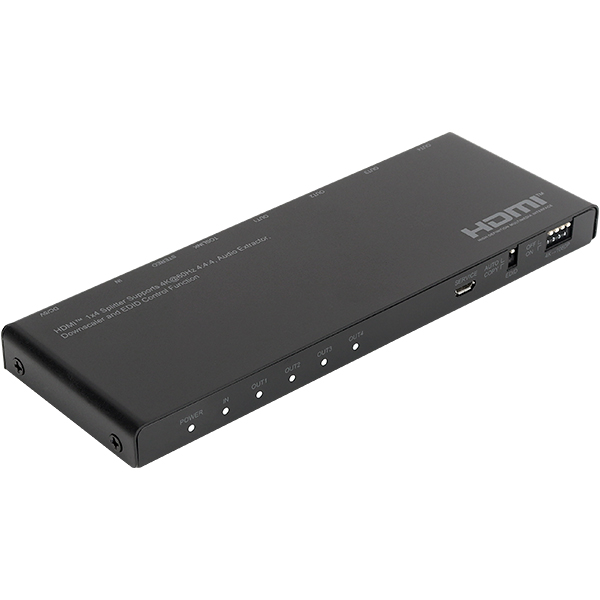 NETmate NM-PTS07 4K 60Hz HDMI 2.0 1:4 분배기 (오디오 디임베더)
