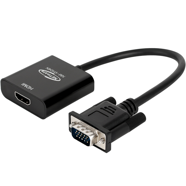 NETmate NM-VH04N VGA(RGB) + Stereo to HDMI 컨버터