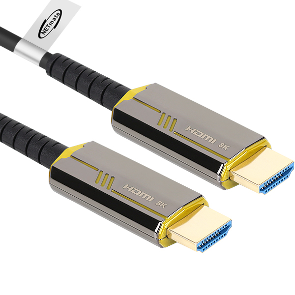 NETmate NM-HAP40G HDMI2.1 Hybrid AOC 케이블 40m (골드)