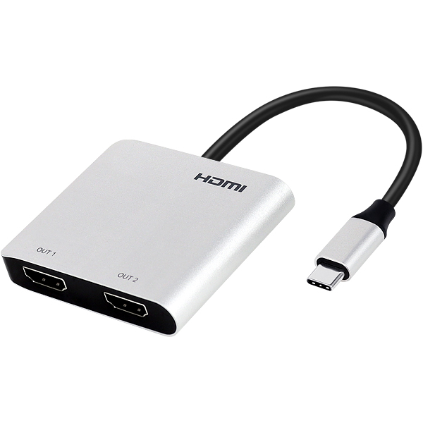 NETmate NM-PTS08 USB Type C to 듀얼 HDMI 컨버터(MST 지원)